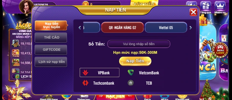 Lưu ý về hạn mức quy định khi nạp tiền 68 game bài