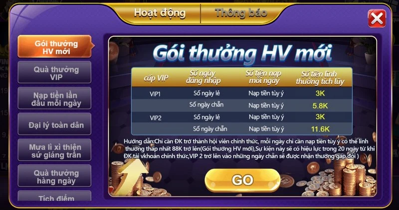 Cổng game chào mừng tân thủ với khuyến mãi hấp dẫn