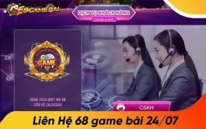 Dịch vụ CSKH 68 Game Bài được đánh giá cao