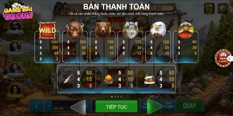 Luật chơi và cách chơi buffalo valley tại game bài 68